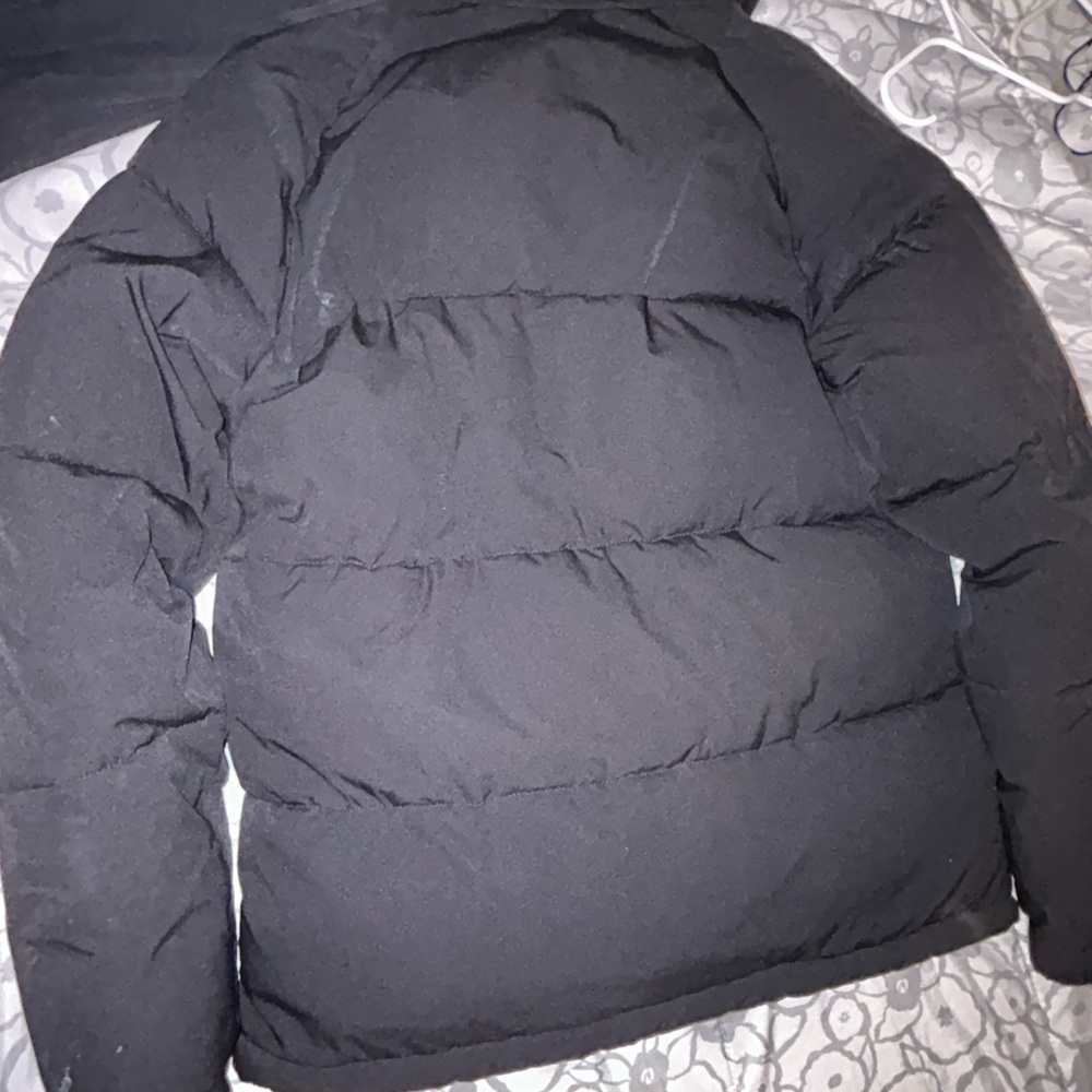 Men's Black Puffer Jacket Cookies Large